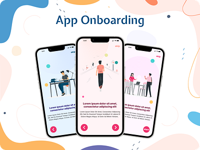 App Onboarding appdesign apponboarding design mobiledesign prototype ui uiuxdesign