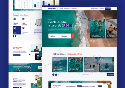Corsair France - Rebrand airlines app boarding booking plane corsair flight flight booking flight search fly funnel mobile online ticket product design reservation ticket booking travel agency travel website ui ui design uidesign