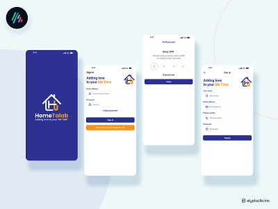 HomeTalab | App UI android app app design branding dailyui design logo mobile app modern design ui uiux