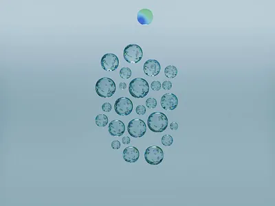 Bubble sim 3d 3d abstract 3d art 3dart abstract art b3d blender blender3d bubbles cloth collision cyclesrender motion graphics render