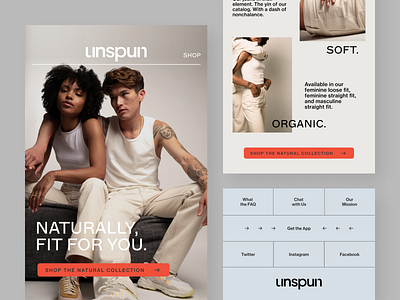 Unspun-Product Launch (E-mai Template) boost sales brand identity branding clean desktop e commerce email marketing email teamplate design emial teamplate marketing marketing campaign marktplace minimal new product launch shopping ui design