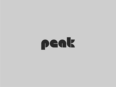 Peak - clothing brand logo brandlogo businesslogo clothinglogo creativelogo elogo flatlogo iconlogo minimallogo wearbrand wordmarklogo