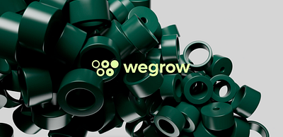 Wegrow on Product Hunt 3d branding circles design design studio geometric graphic design growth icon logo mark monogram subscription w wegrow