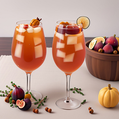 Photo fall and winter drinks recipes martini cocktail celebration