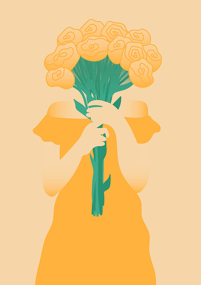 Reconnecting with Nature flowers graphic design illustration minimalistic nature portrait vector woman