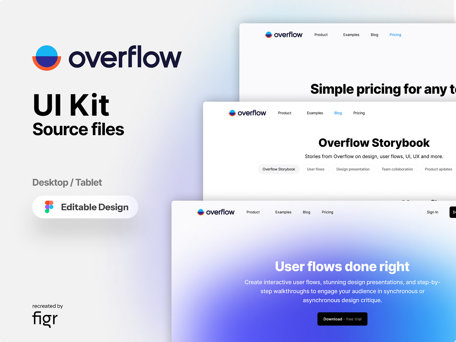 Make Overflow UI your own by Figr Design on Dribbble