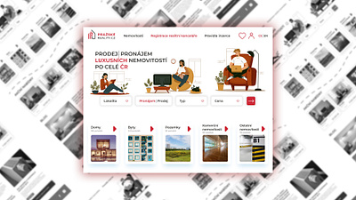 Pražské Reality Redesign design graphic design web webdesign