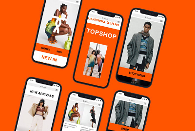 TOPSHOP/TOPMAN WEBSITE REDESIGN app design concept design layout ui uidesign ux visualdesign web website