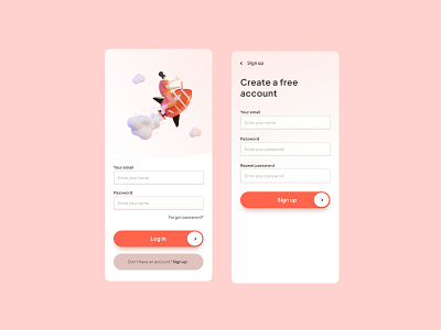 Sign in/Sign up page app app design mobile signin signup ui uiux uiux design ux design