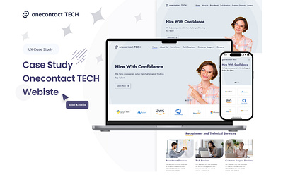 onecontact TECH Website design designers figma new design rebranding ui ui design uiux design web website design