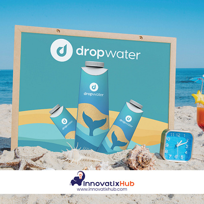 "Drop Water" poster by Innovatixhub! advertisingagency bannerdesign bestadvertisingagency branddesigner branding businesscarddesign corporateidentity dropwaterdesign engageaudiences flyerdesign graphicdesigners hydrationartistry innovatixhub logodesigner photooftheday purityindesign socialmediapostdesign stationarydesign ınstagood