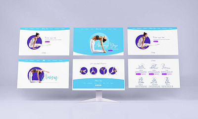 Yoga graphic design ui ux