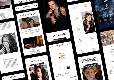 Messika - Disrupting Diamonds accessories catalog clean ecommerce elegant funnel jewellery jewelry jewels lookbook messika minimalist mobile product page responsive shop store ui user interface web app