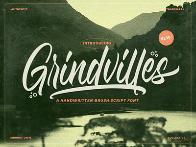 Grindvilles - Brush Script Font adventure branding brush cursive design font graphic design hand drawing handlettering illustration logo script typeface vector