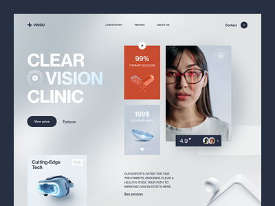 Visou Website design interface product service startup ui ux web website