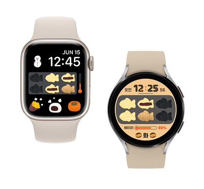 TIMEFLIK Watchface 04 - Dessert War! 3d animation applewatch branding galaxywatch graphic design logo motion graphics smartwatch ui watch