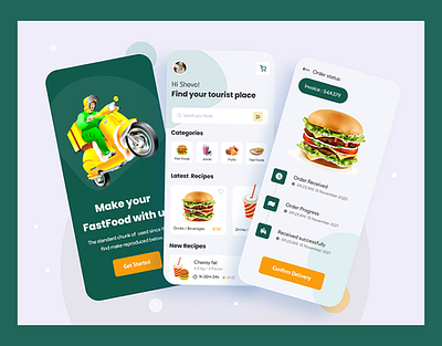 Food Delivery App | Foodie app ui design banner design design food delivery app logo mobile app ui ui uiux