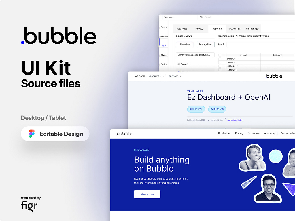 Make Bubble UI your own by Figr Design on Dribbble