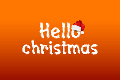 Hello Christmas Font christmas font english font graphic design hello christmas illustrator new english fonts obig digital