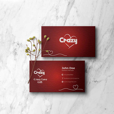 Love Business Card branding business card design graphic design illustration illustrator logo photoshop