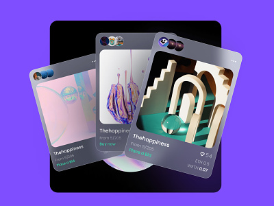 Mintyswap App Design app design futuristic design glasmorphism marketplace mobile app neon style nft nft token software design swap ui design user research