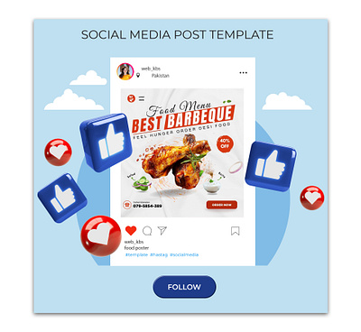 Food poster design app branding design designer facebook ads food poster graphic design illustration insta ads post design social media typography vector