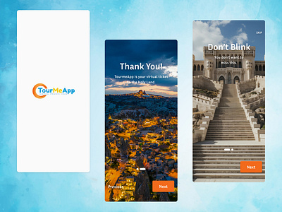 TourMeApp - Travel Experience app design flat design mobile ui ux