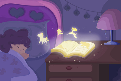 Good night, sweetie book illustration fairy tales kids illustration pictures for kids vector vector illustration