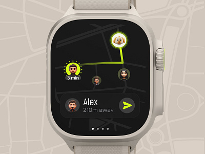 Smart watch UI | Pet Tracker app 3d app apple watch branding clean design figma icon illustration logo minimal pet pet tracker smart watch tracker trending ui ultra watch ux