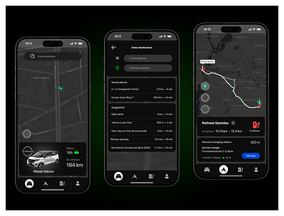 Universal EV Mobile App charging station concept concept design ev ev app ios app mobile app navigation ui