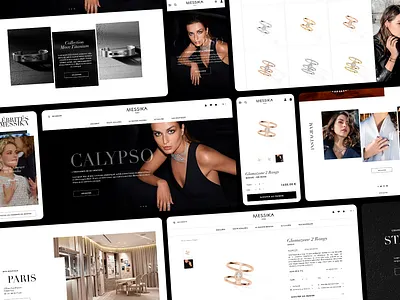 Messika - Disrupting Diamonds accessories app catalog clean earrings ecommerce funnel jewellery jewelry jewels lookbook messika minimalism minimalist mobile product page shop store ui ui design