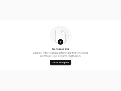 empty state for 'my workspaces' empty space empty state ui illustration