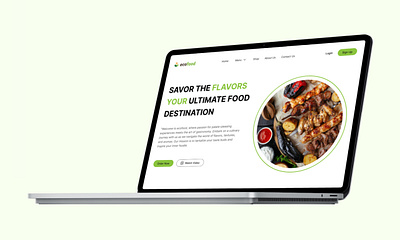 Restaurant Hero Page Design app design branding corporate dahsobard design graphic design hero page illustration landing page restaurent ui uiux