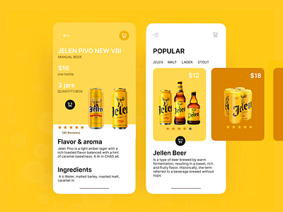 JELEN PIVO app design graphic design icon illustration landing page design logo minimal mobile app typography ui ux web web site website