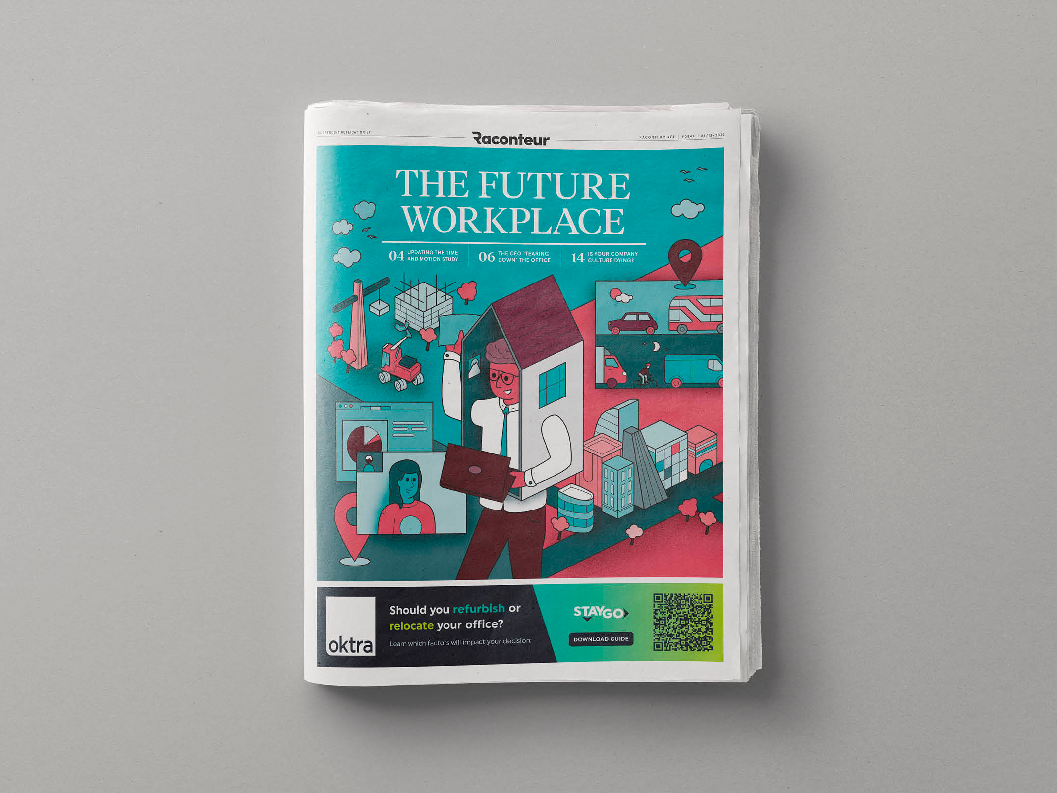 Future of Workplace. Cover Illustration by Elisabetta Calabritto on Dribbble