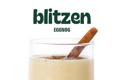 Blitzen Eggnog | Branding beverage brand design brand identity branding branding inspiration branding strategy design eggnog graphic design holiday identity inspiration logo packaging product design typo visual visual design