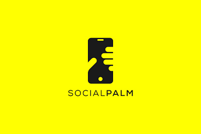 SocialPalm abstract logo brand identity branding business logo classic logo combination logo corporate logo creative logo geometric logo graphic design illustration logo logo design minimal logo minimalist logo modern logo negative space logo responsive logo