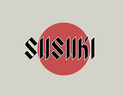 Susuki letras graphic design logo typography