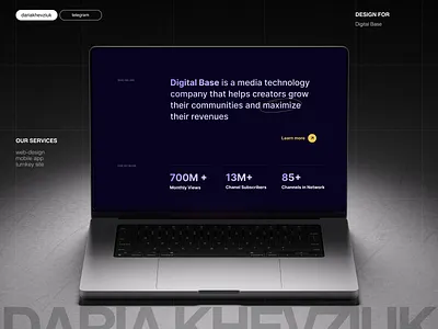 Web Design for Digital Base agency design ui ux web web design