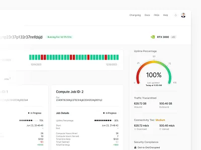 UX/UI for Decentralized GPU DePIN for Large-Scale AI Startups ai blockchain code dashboard decentralized depin enterprise gpu minimal product design prototype saas software startups ui design ux vercel web app web application