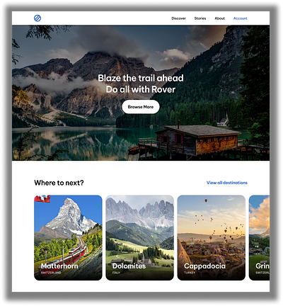 Travel Page landing page travel travel landing page travel page ui ux