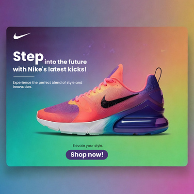 Futuristic Footwear: Nike's Shoes! Social Media Post Design. ad design ads advertisement advertisement design design graphic design nike promotion design shoes social media post ui design