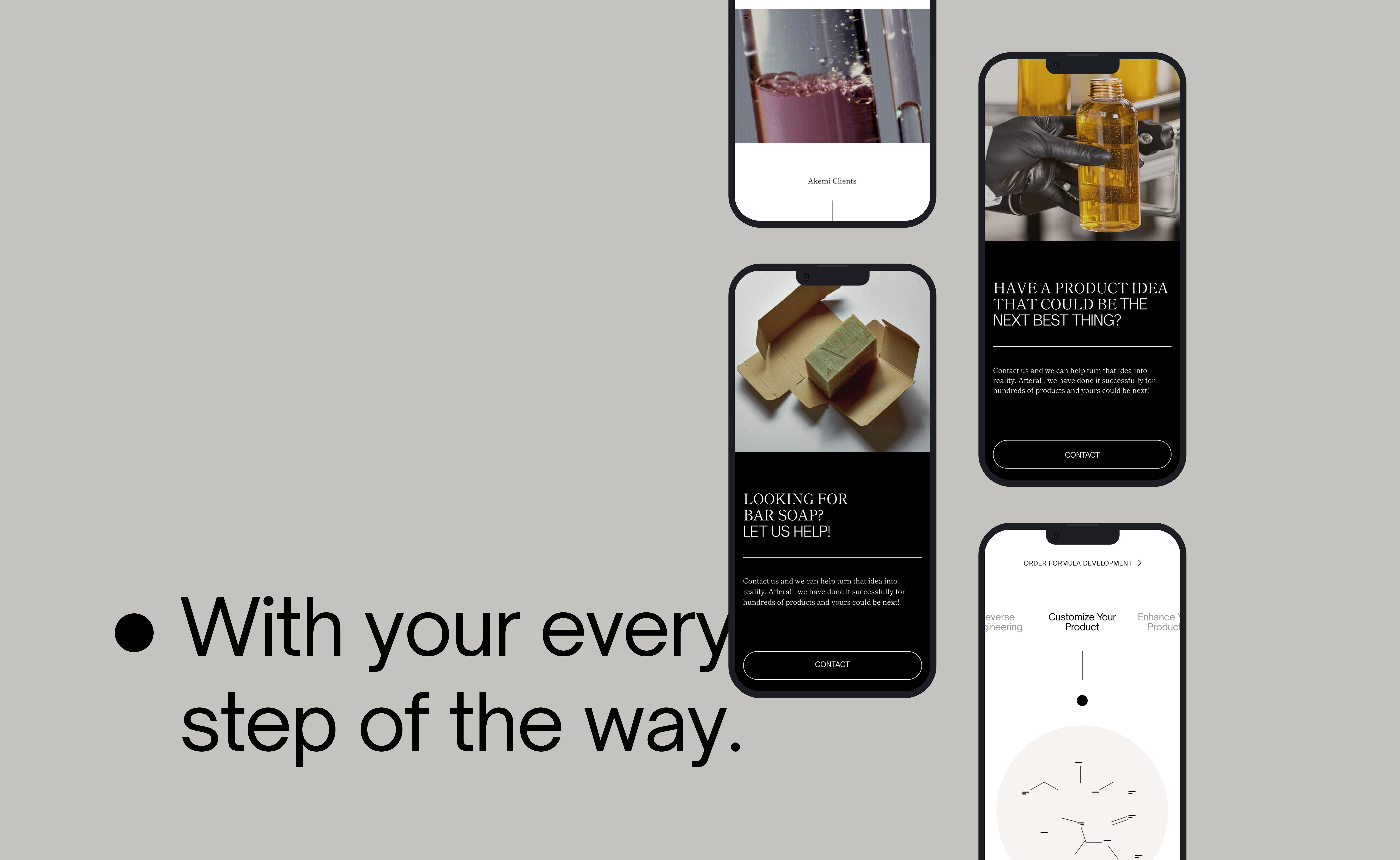 AKEMI Cosmetics Branding & Web animation branding design graphic design illustration logo typography u ui ux vector webdesign