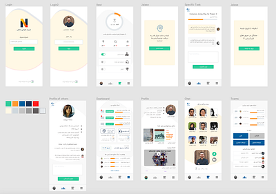 Remote Work Management Mobile-App ui ux