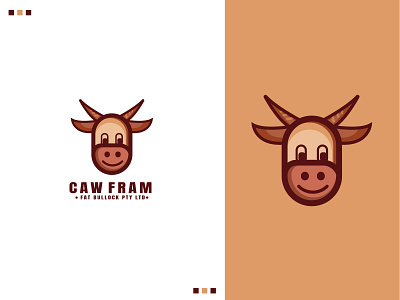 CAW FRAM LOGO farming logo fram logo logo design logog