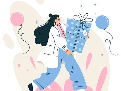 gift bolls celebrates congratulation gift girl run