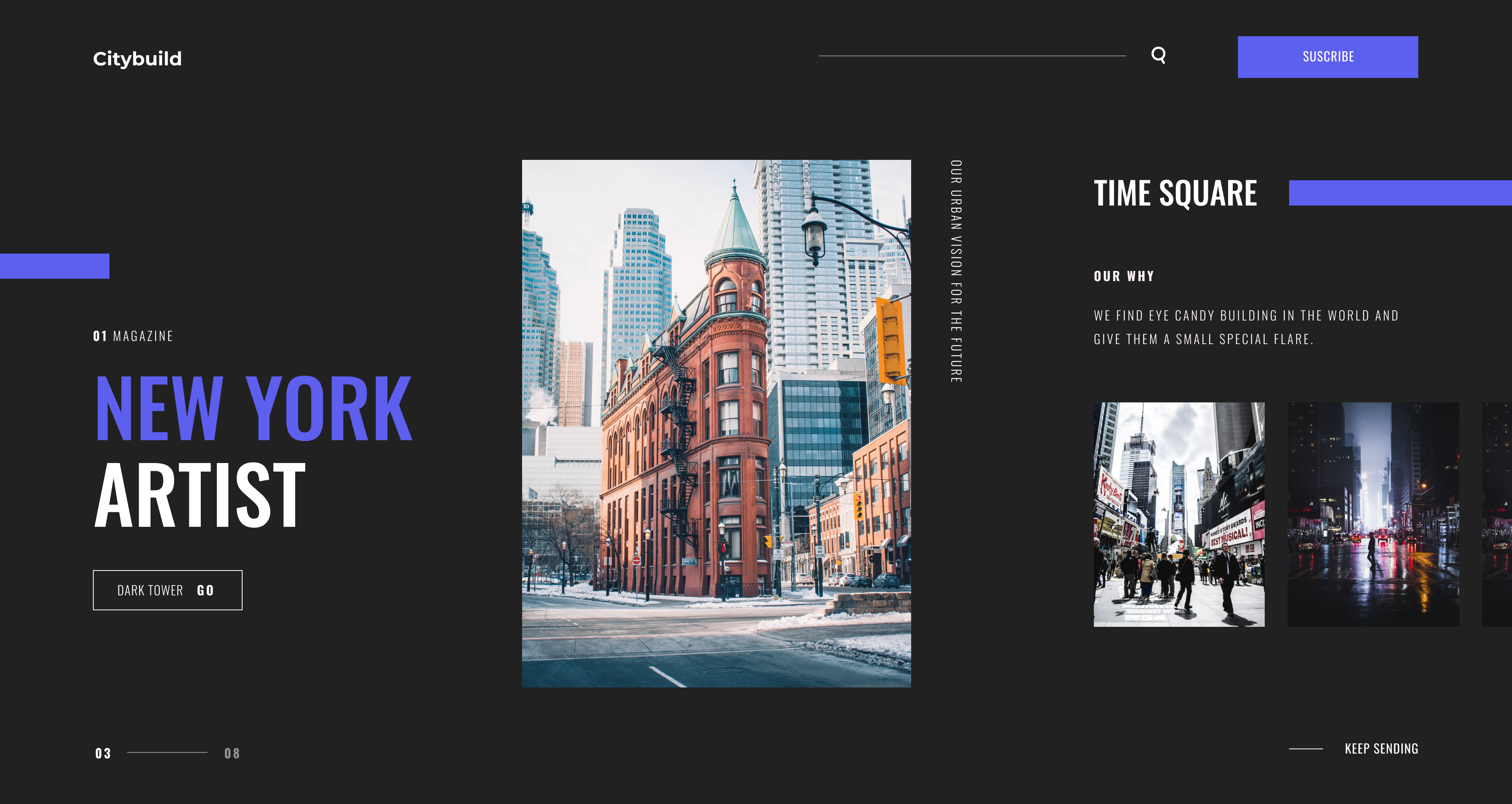 Example of Website Design Per Page