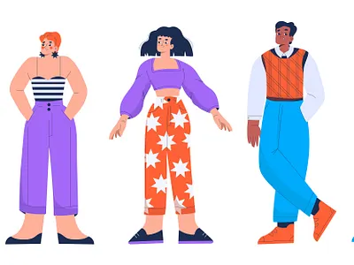 characters II boy character design characters girl man stylish women