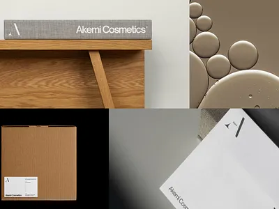 AKEMI Cosmetics Branding & Web branding design graphic design illustration logo typography vector webdesign