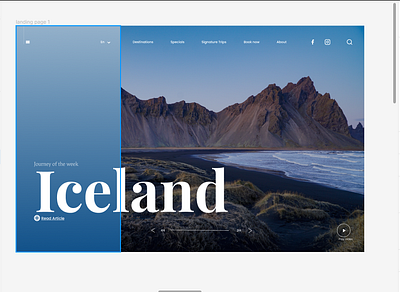 A Replica of "Iceland Issues" by Giuilio Cuscito ui ux designer